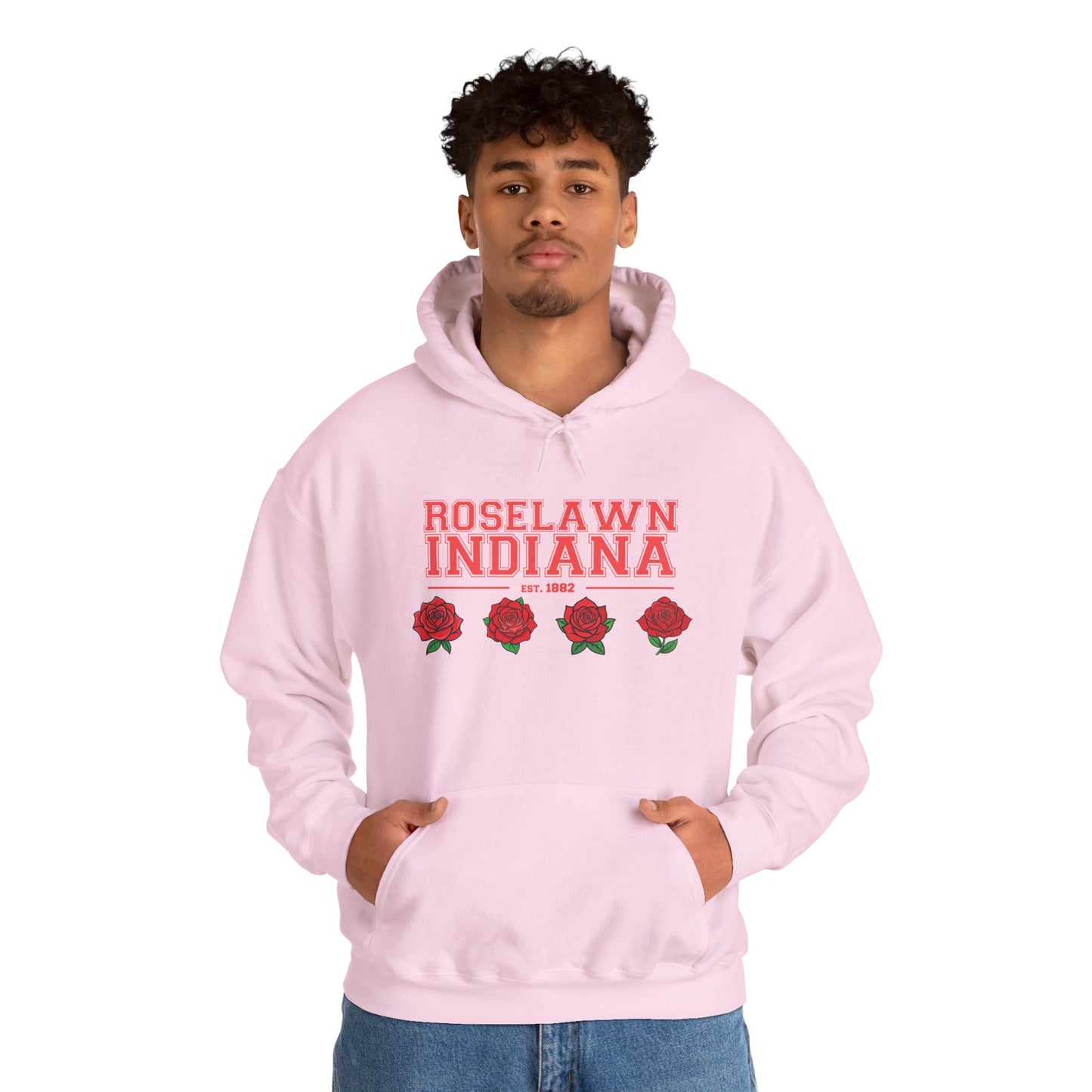 Hooded Sweatshirt - Roselawn Indiana Town Pride and Spirit Design