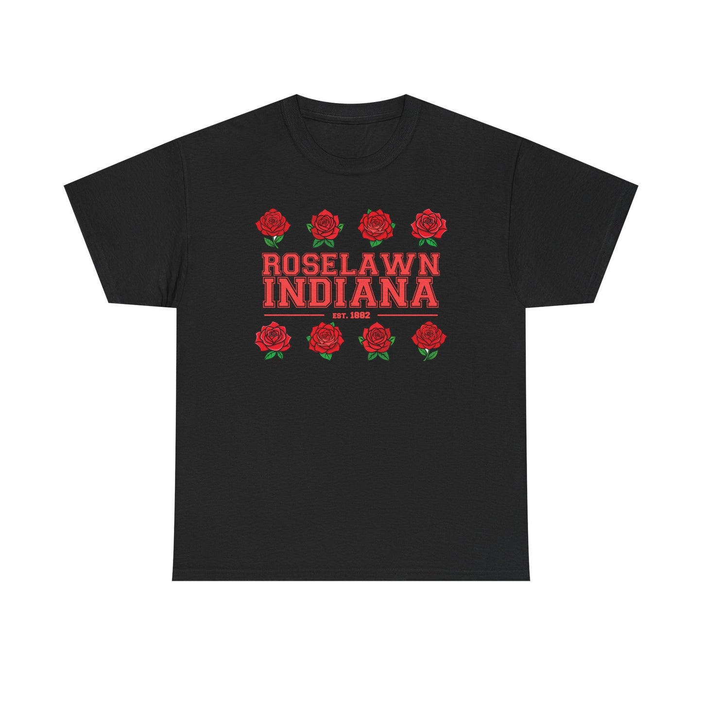 Roselawn, Indiana Town Pride Heavy Cotton Tee