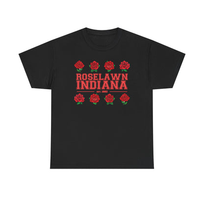 Roselawn, Indiana Town Pride Heavy Cotton Tee