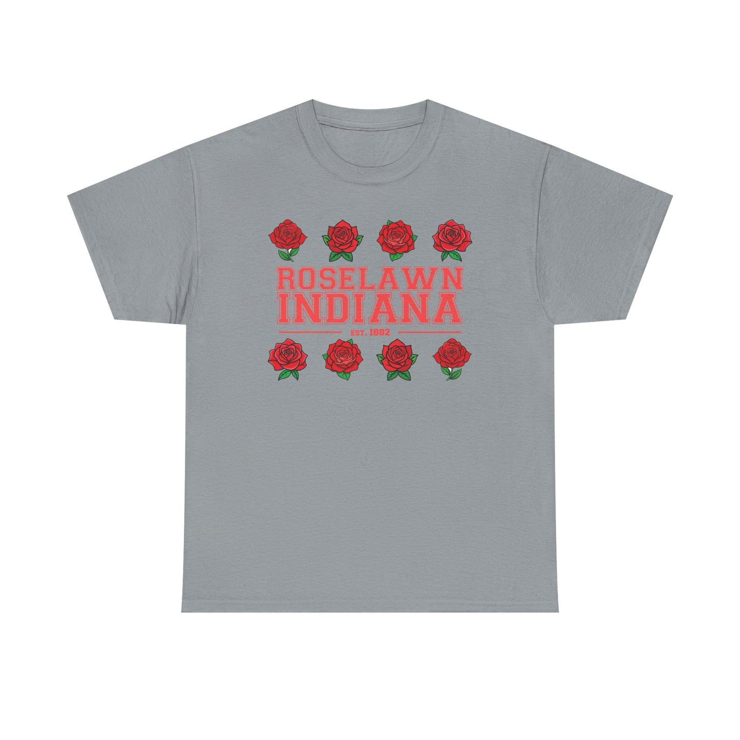 Roselawn, Indiana Town Pride Heavy Cotton Tee