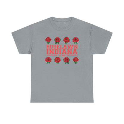 Roselawn, Indiana Town Pride Heavy Cotton Tee