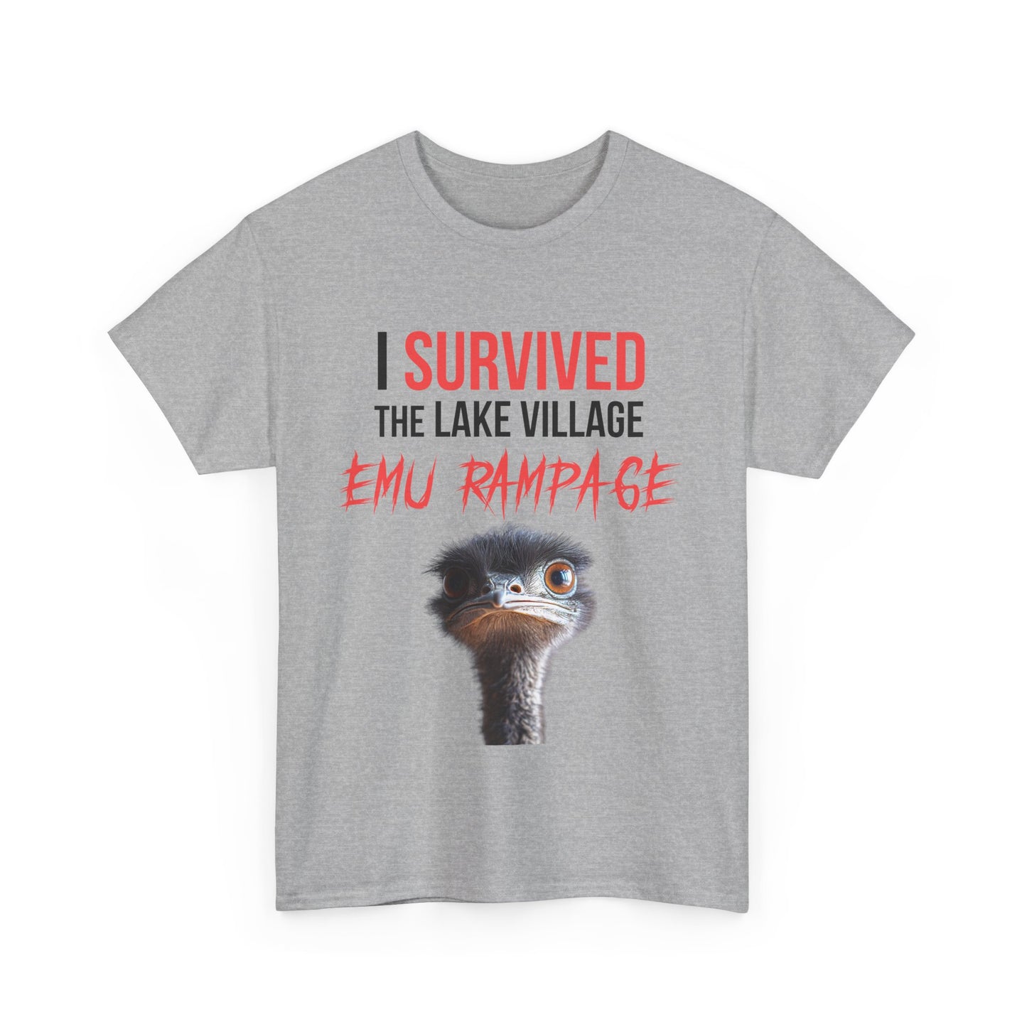 I Survived Lake Village Emu Rampage Tee - Town Pride Shirt