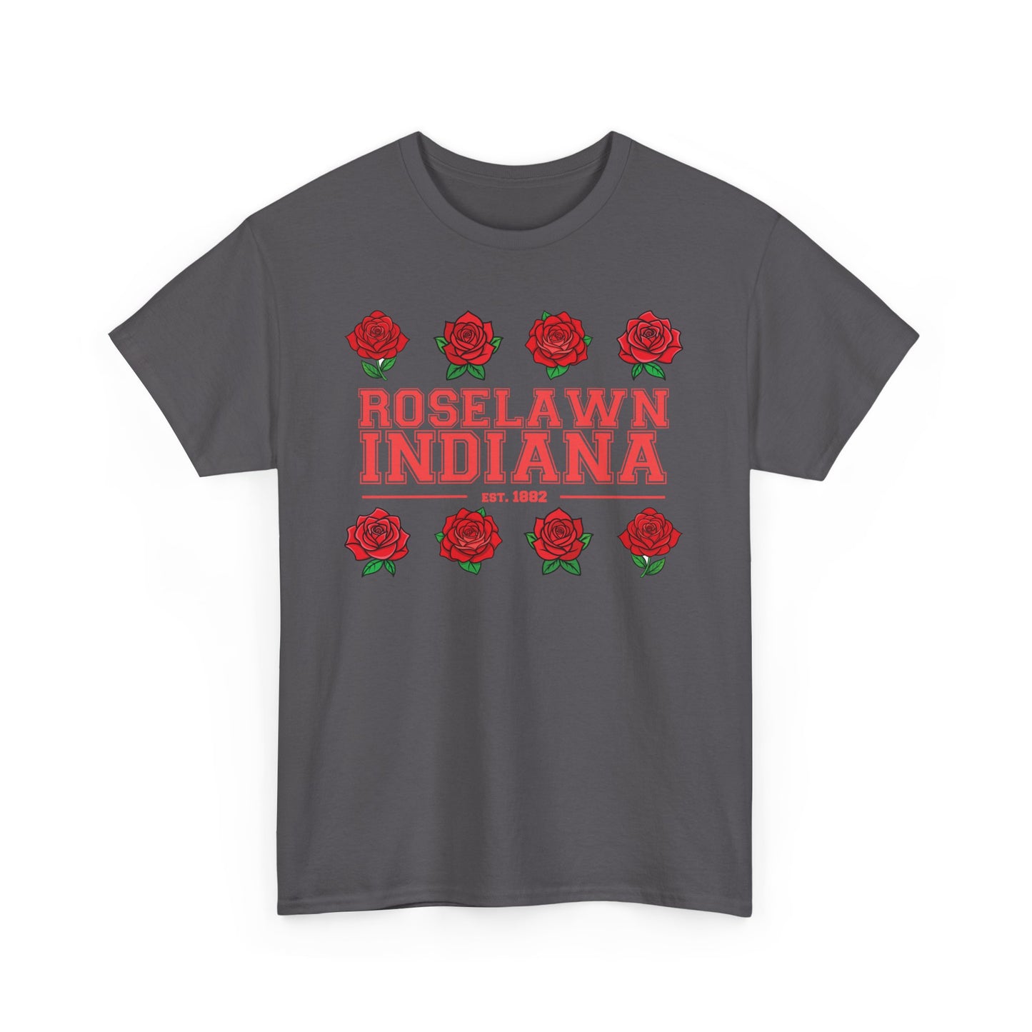 Roselawn, Indiana Town Pride Heavy Cotton Tee